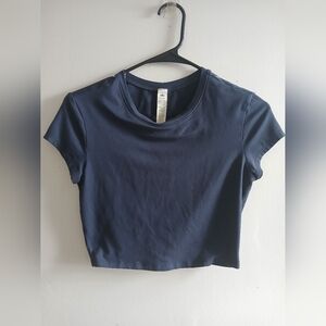 ALO Yoga Navy Women's Crop Top